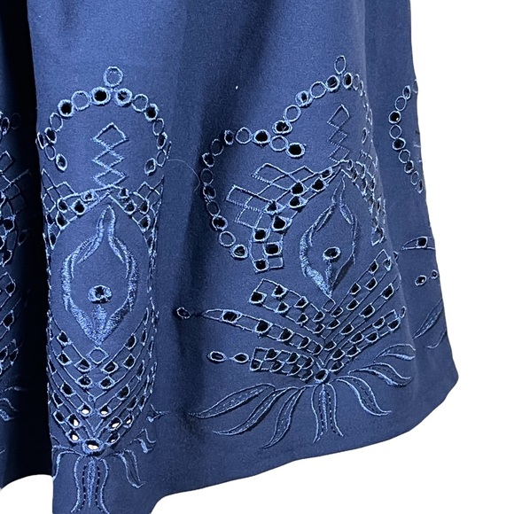 Mi Ami Short Navy Dress Eyelet Lace size m - Picture 5 of 15